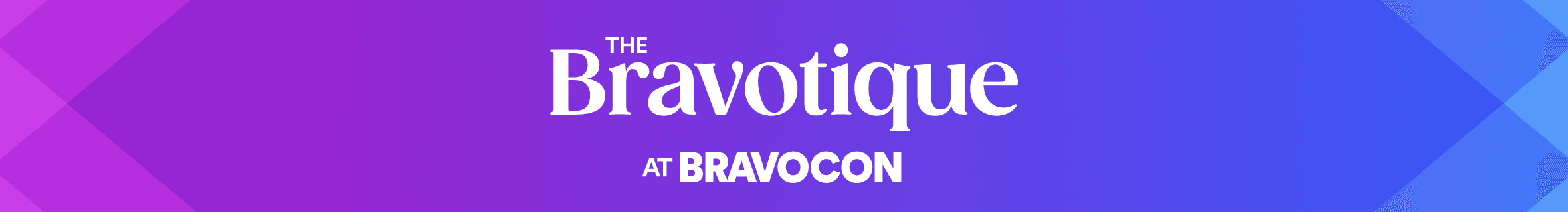 The Bravotique at BravoCon logo header