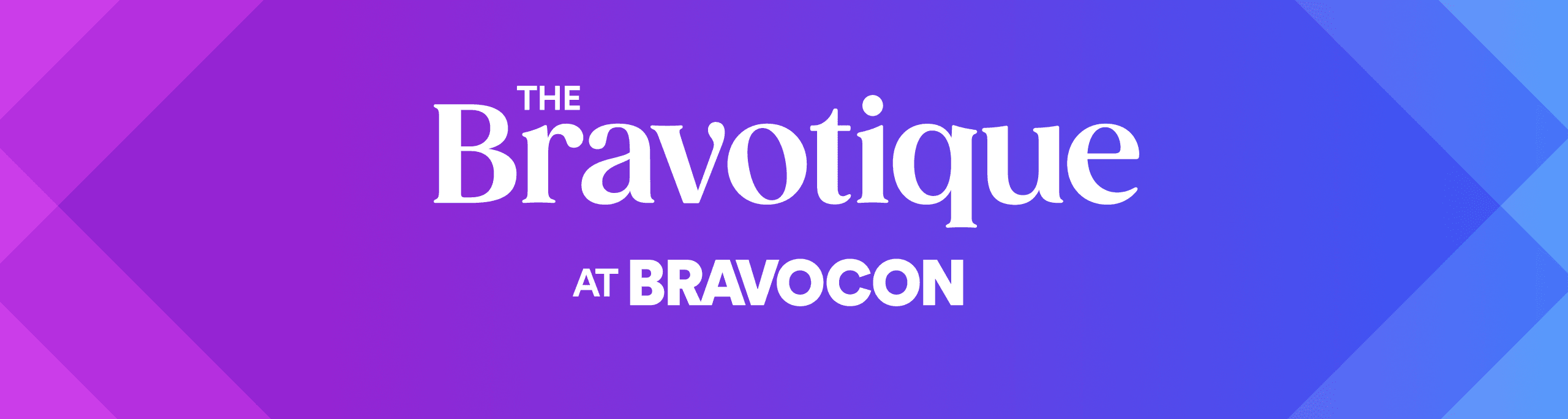 The Bravotique at BravoCon logo header