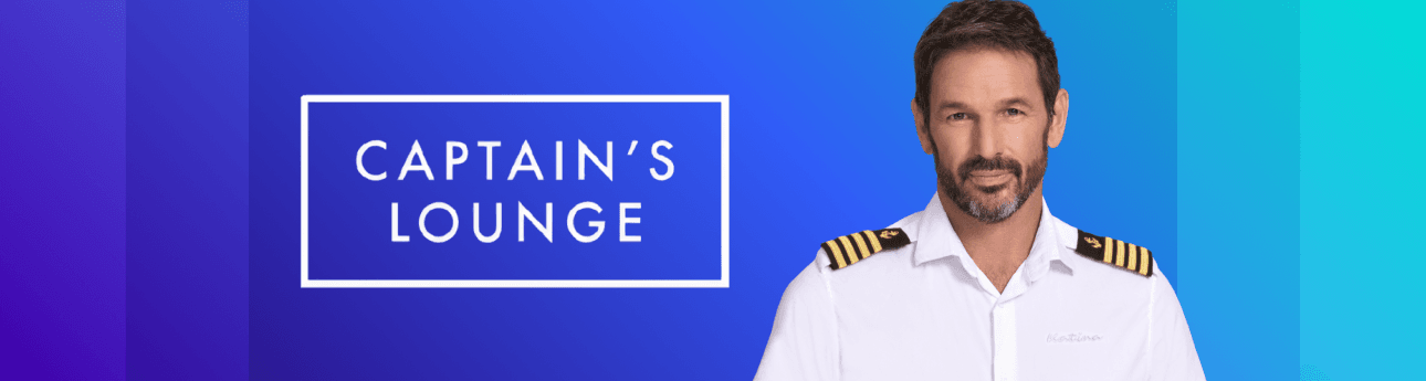 Shop Captain Jason Chambers Logo on blue gradient background header