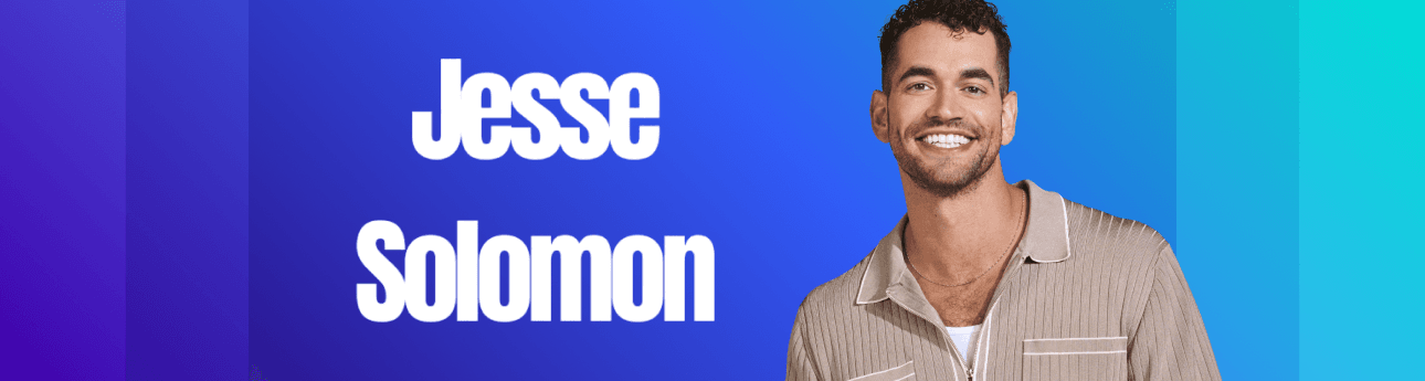 Shop Jesse Solomon Logo on blue gradient background header
