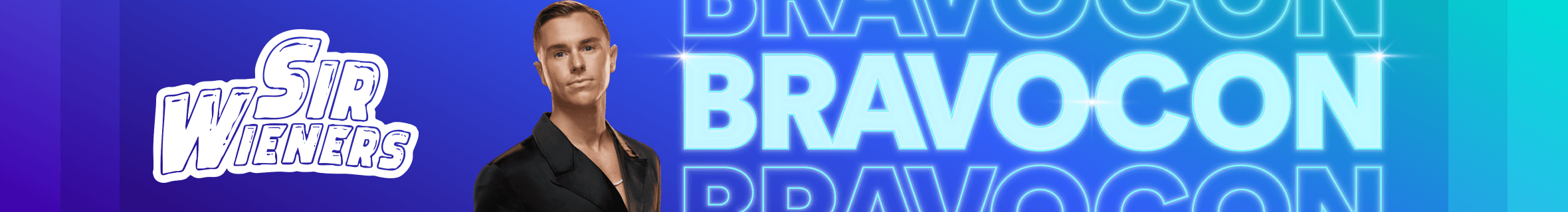 Shop Sir Weiners Logo on blue gradient background header